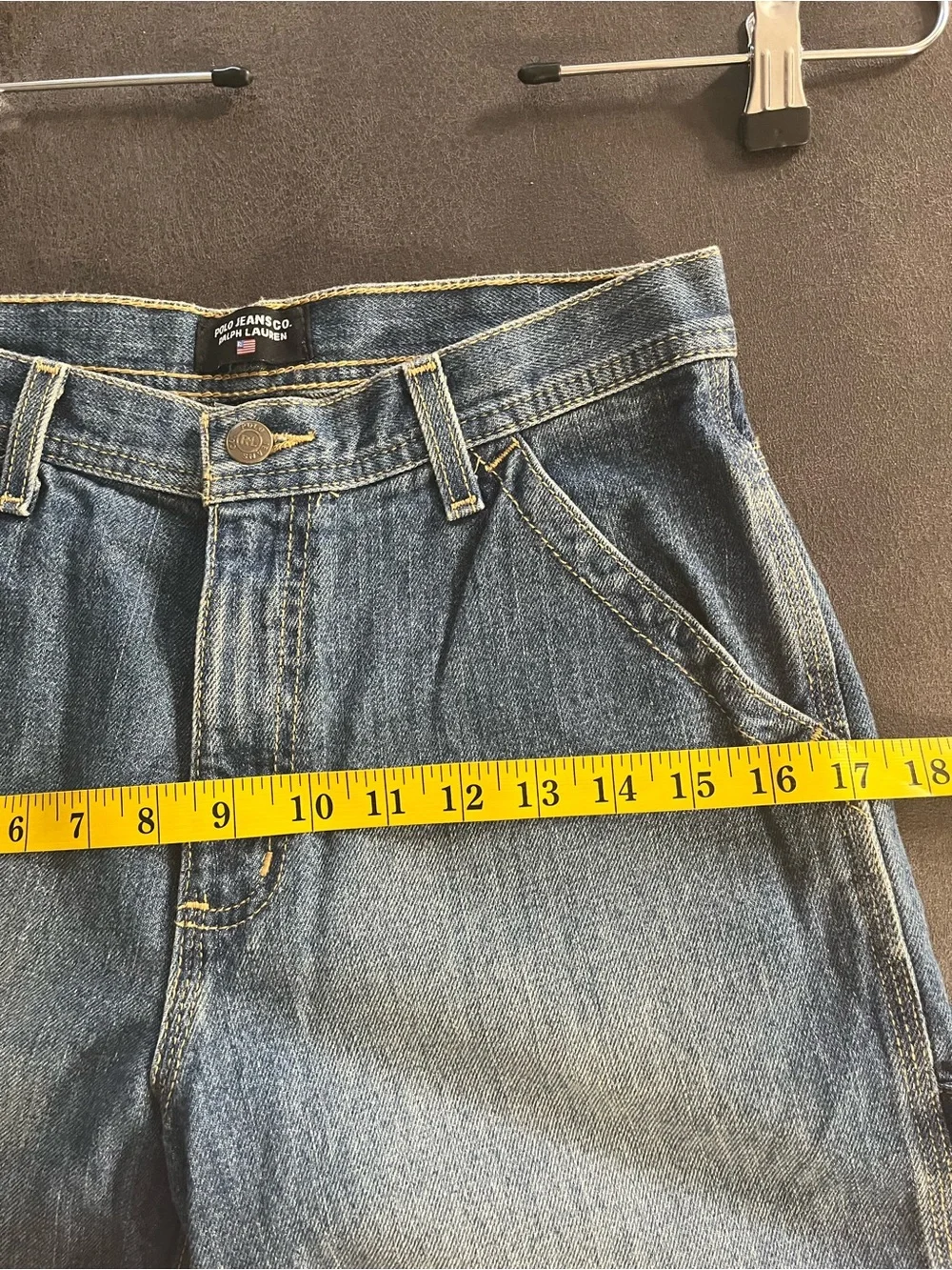 Polo Jeans Company Carpenter Denim baggy Shorts - Blue Boy 12